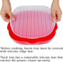 NICO SEE WONDER 2Pcs Microwave Easy Bacon Maker, Microwavable Grill Tray, Bacon's Cooker with Splatter Lid, Make Crispy
