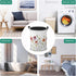 Summer Spring Wildflowers Laundry Hamper Basket, Colorful Floral Printing Collapsible Portable Laundry Bag, Garden