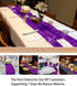 ShiDianYi 12''x72'' Sequin Table Runner, Sparkly Metallic Sequin Runner for Wedding, Bridal Shower, Dinner Party