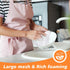 SUNLAND Netted Dish Cloths 6 Pack for Washing Dishes, Fast Drying Mesh Scrubber 12 Inch x 12 Inch White