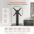 Hemudu 13 39 inch 100 4 88lbs, HT07B-002 Universal Swivel TV Stand/Base Table Top TV Stand for to TVs with Degree