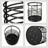 RedCall Utensil Holder, Black Metal Spatula Holder for Kitchen Countertop, Cooking Utensil Organizer, Stainless Steel