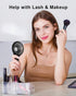 TriPole Handheld Mini Fan, Battery Operated Small Personal Portable Fan, Speed Adjustable USB Rechargeable (Black)