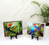 Petutu 6 Pack Wooden Display Stand Plate Easels Holder (Black)