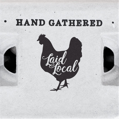 25 (25, Egg Cartons- Adorable Printed Vintage Design for Farm Fresh Eggs, Recycled Paper Cardboard, Sturdy & Reusable