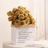 Veryhome 10 Pcs Gold Silk Roses - Artificial Bridal Wedding Bouquet, Real Touch Floral Decor for Christmas Party