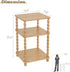 3 Fultyle End Table, Modern Side Table with Tier Open Shelf, Small Table Bed Side Tables Bedroom for Small Spaces
