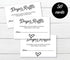 All Ewired Up 50 Gender Neutral Watercolor Heart Baby Shower Diaper Raffle Tickets - Lottery Insert Cards for