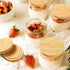 40 Roowest Pcs Yogurt Jar Lids Bulk Compatible with Oui Yogurt Jars, Natural Bamboo Wooden Lids Round Reusable Canning