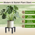 Phyluckny 5-15 Inches 5-15 inch Plant Stand Indoor Outdoor, Heavy Duty Metal Plant Pot Holder, Mid Century Modern
