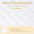 Full Quilted Fitted Waterproof Mattress Pad, Breathable Soft Filling Protector, 8-21 Inches Deep Pocket