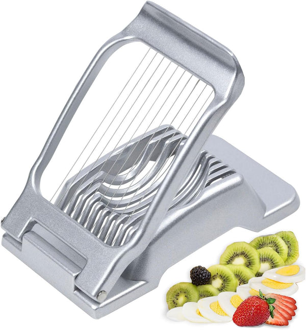 Egg Slicer for Hard Boiled Eggs Heavy Duty Fruit Egg Cutter with