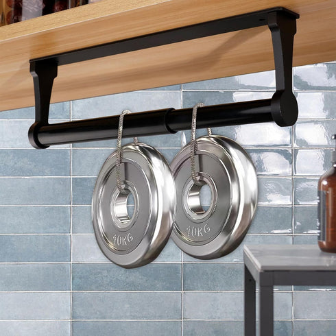 MONEER Paper Towel Holder Under Cabinet, Paper Towel Holder, Aluminum Alloy Kitchen Towel Holders, Self Adhesive