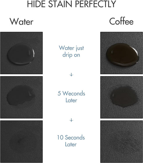 Drying Mat for Kitchen Countertops, Coffee Mat Hide Stain Rubber Backed Absorbent Dish Drying Mat (Black, 16"x24")