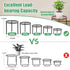 5-Pack (5 Pack Linpla Decent Metal Plant Stands, Heavy Duty Flower Pot Stands for Multiple Plant, Anti-Rust Iron Plant