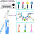 StarWin UV Toothbrush Cleaner, Rechargeable Wall-Mounted Tooth Brush Holder with Timer Function, 4 Slots, No Drilling
