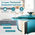 3 LIANYU QT Dutch Oven with Lid, Enameled Cast Iron Dutch Oven Pot, Nonstick Heavy-Duty Round Cooking Stock Pot