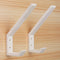 4PCS Plastic Helmet Holders, Wall Mounted Hanging Hooks for Hat, Glove, Bag, Shoe, Clothes Rack (White-4PC)