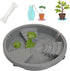 1 Pc 11 inch Plant Caddy with Lockable Wheels, Drainage & Self-watering