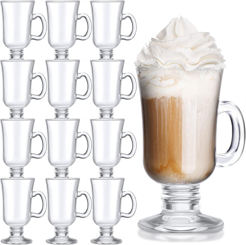 Sieral 12 Pieces Irish Coffee Mugs Bulk 8.5 oz Irish Coffee Glass