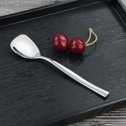 Set of 12 Stainless Steel Ice Cream Spoons, 5.51-Inch Dessert Spoons