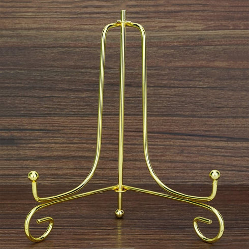 Artliving Gold Iron Easel Display Stand, 6 Inch, 2 Pack for Photos, Cookbooks, Plates, Tablets, and Art