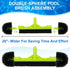 20" Swimming Sepetrel Wide Pool Brush Head for Cleaning Walls,Inground/Above Ground Pool Scrub Brushes with Round Ends