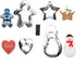 NewlineNY Cookie Molds Cutters Sets: Stainless Steel 13 Pieces Cookie Mold Biscuit Pastry Cutter Set, Man, Star, Heart,