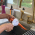 Ergonomic Vegetable Scrubbing Brush with Rubber Handle for Efficient Cleaning