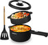 Dezin Electric Cooker - 2L Non-Stick Sauté Pan for Rapid Noodles, Mini Pot for Steak, Egg, and Soup