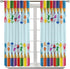 GoDazzling 42" 45" Kids Cartoon Rainbow Pencil Blackout Curtains, Cute Colorful Crayon Printed Window Drapes, for Girls