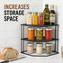 3-Tier 9x9x7.5 Inches Counter yarlung Cabinet Corner Shelf, Metal Wire Plate Rack Kitchen Corner Organizer for Cups