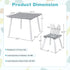 Set, 2 Set, 3 Set HONEY JOY Kids Table and Chair Children Wooden Activity Table & Chairs Solid Wood Legs, Easy