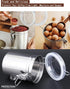 4 (1.8L Silver-4) Coffee Canister Pcs Stainless Steel Food Container with Clear Lids Airtight Container Stackable