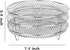 Air Fryer Racks, Three Stackable Dehydrator Racks, 304 Stainless Steel Basket Toast Rack for 4.2-5.8QT Air Fryer