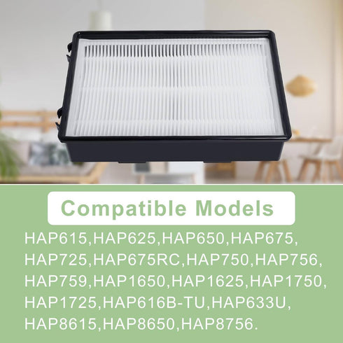 HAPF600D Filter Compatible with Holmes True HEPA Filter B, Replace HAPF600 HAP615 HAP625 HAP650 HAP675RC HAP725 HAP750