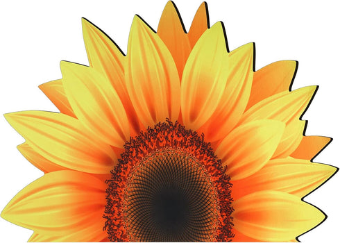 Non-slip Sunflower Shape Bathroom Rug, Decorative Water Absorbent Mat for Indoor Outdoor Kitchen Bath Shower Room, 27.6