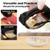 SetStainless Garlic Press Rocker Steel Garlic Mincer Tool with Garlic Peeler and Cleaning Brush Kitchen Gadgets