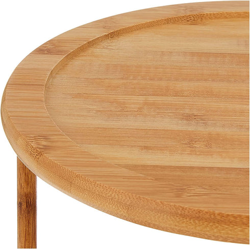 Lipper International 8302 Bamboo Wood 2-Tier Kitchen Turntable; 10"