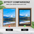 15 Pack 12x16 9x12 Black Picture Mats, Frame Mattes for Pictures Display Photo Frame Mat Core Bevel Cut Mat Board Show