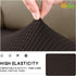 Easy-Going Stretch Chair Cushion Cover - Soft Flexibility Sofa Protector with Elastic Bottom, Chocolate