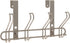Franklin Brass OTDW04F-NIC-C 4-Hook Wire Over The Door Storage Rack, Nickel Finish