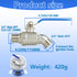 304 3/4 Inch 3/4" Stainless Steel NPT Male Hose Bib,Heavy Duty Outdoor Faucet, Male GHT Threaded, Lead-Free, Full Flow