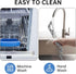 Tomorotec Adjustable Triangle Dish Drying Rack, Foldable Stainless Steel Over The Sink Kitchen Drainer Caddy Organizer