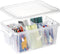 loobuu 17QT Plastic Storage Bins with Lids - 1 Pack Art Craft