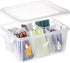 loobuu 17QT Plastic Storage Bins with Lids - 1 Pack Art Craft