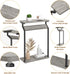 Livofloral Narrow End Tables for Small Spaces, Skinny Grey Side Table Living Room, Small Narrow Side Table for Couch