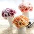 Artificial Gerbera Flower Bouquet, 7 Stems Silk Daisies for Wedding, Office, Party, DIY Decoration