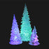 3 Beaupretty Pieces Lighted Christmas Tree Figurine Color Changing LED Acrylic Holiday Tree Christmas Table Top