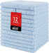 HOMEXCEL Microfiber Washcloths 12 Pack, Highly Absorbent and Soft Face Towel, Multi-Purpose